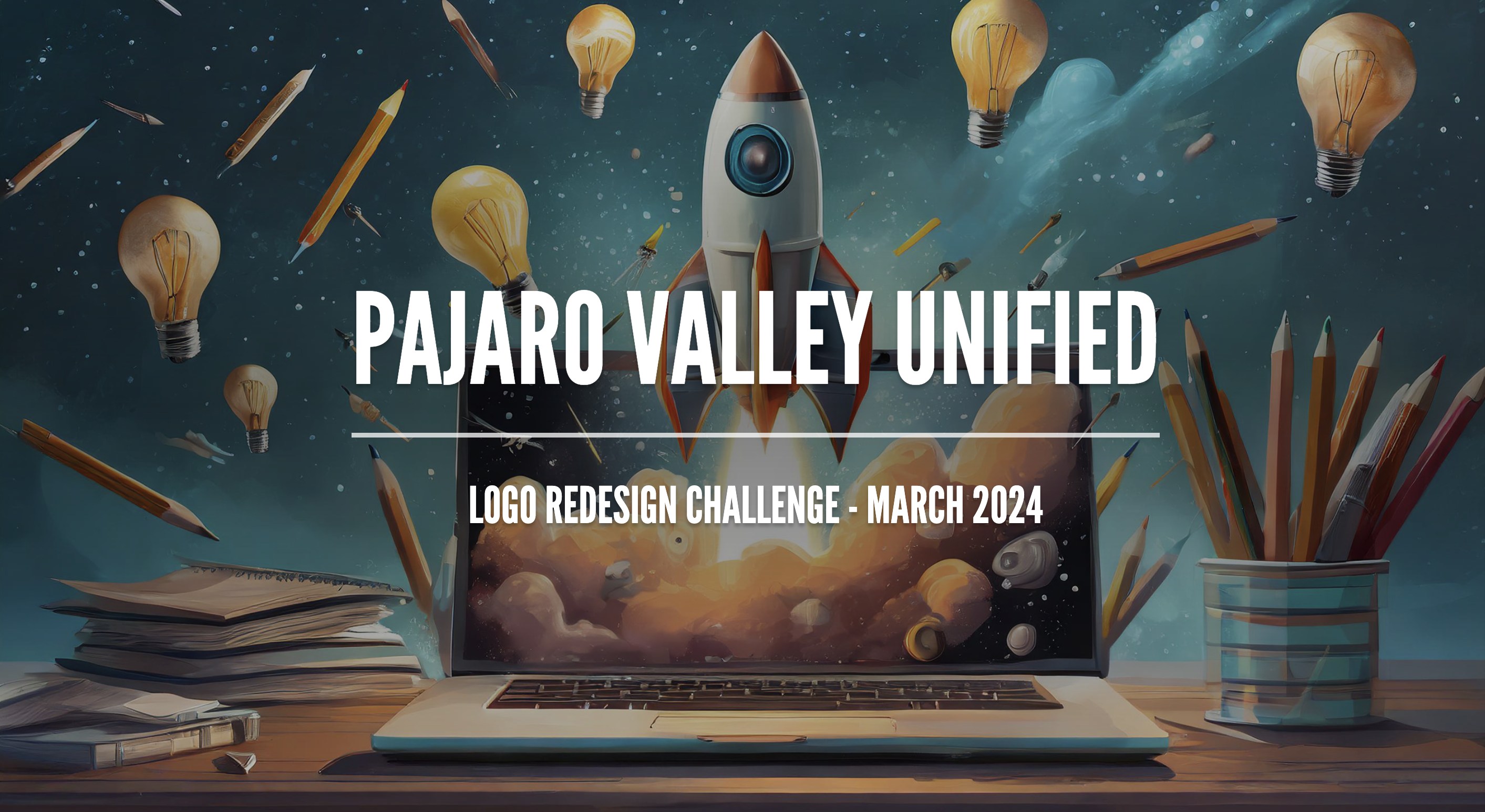 Website for PVUSD and Adobe Express school logo design challenge