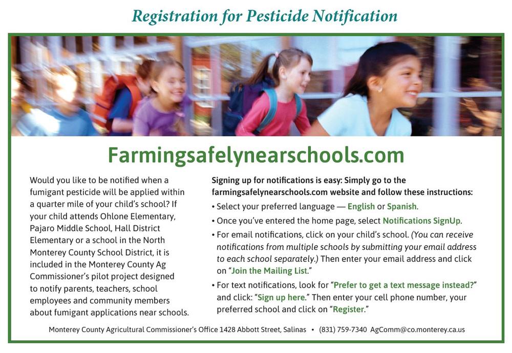 registration for pesticide notification information