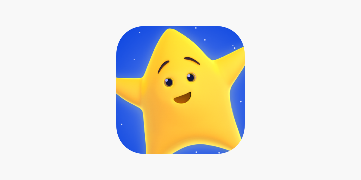 yellow star with happy face with blue background