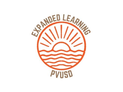 Expanded Learning Logo; Sun rising over body of water